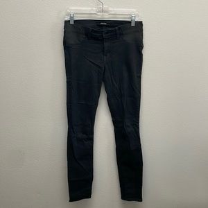 J BRAND SIDE PANEL MAMA J SUPER SKINNY MATERNITY JEANS, Black size 26